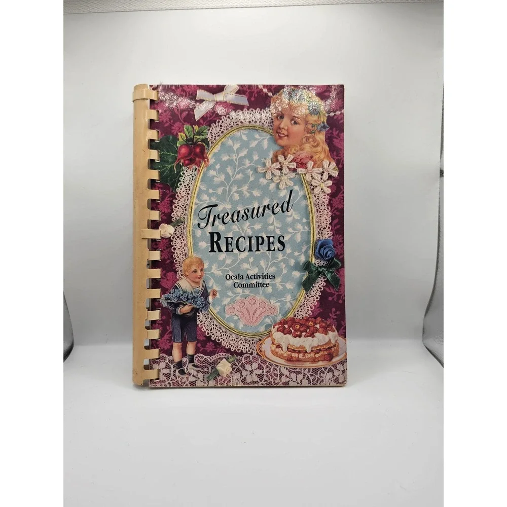 Treasured Recipes Ocala Activities Committee Cookbook Morris Press Spiral Bound